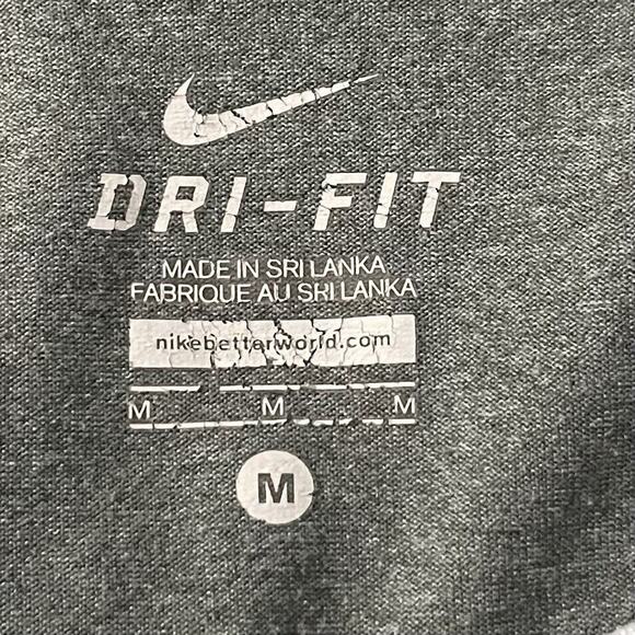NIKE Woman Gray Top long sleeve Dri Fit Running Yoga Gym SZ/ M - Picture 7 of 8